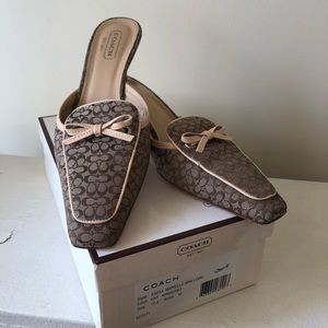 Coach Open Back Kitten Heel Pumps *Authentic*